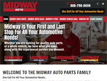 Tablet Screenshot of midwayauto.com